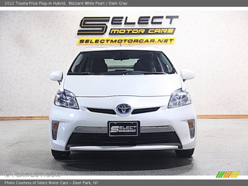 Blizzard White Pearl / Dark Gray 2012 Toyota Prius Plug-in Hybrid