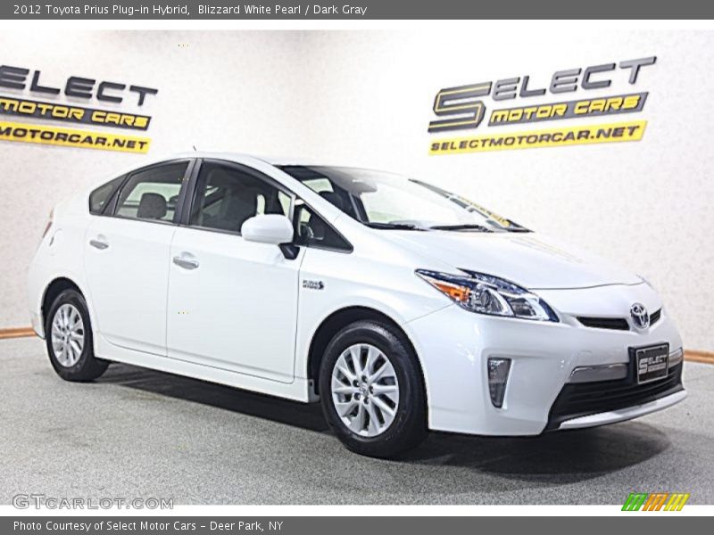 Blizzard White Pearl / Dark Gray 2012 Toyota Prius Plug-in Hybrid