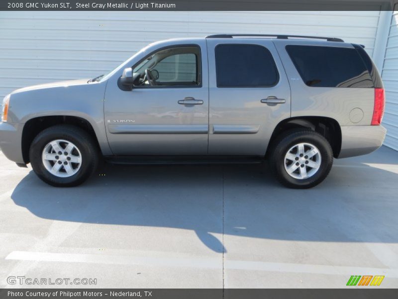 Steel Gray Metallic / Light Titanium 2008 GMC Yukon SLT