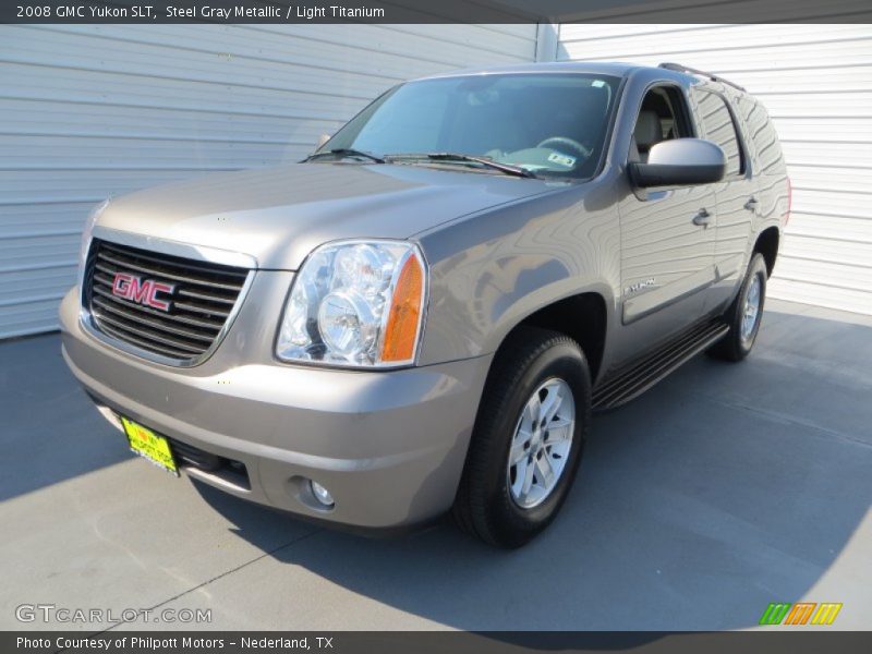 Steel Gray Metallic / Light Titanium 2008 GMC Yukon SLT