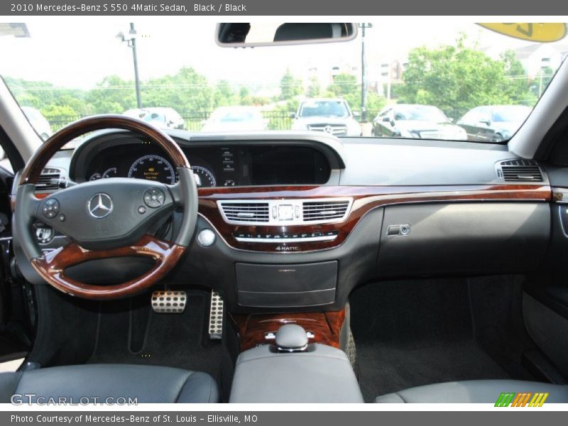 Black / Black 2010 Mercedes-Benz S 550 4Matic Sedan