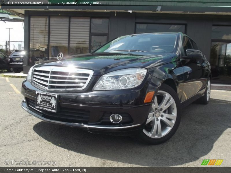 Black / Black 2011 Mercedes-Benz C 300 Luxury 4Matic