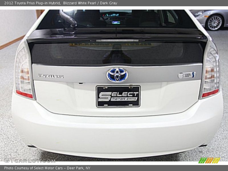 Blizzard White Pearl / Dark Gray 2012 Toyota Prius Plug-in Hybrid
