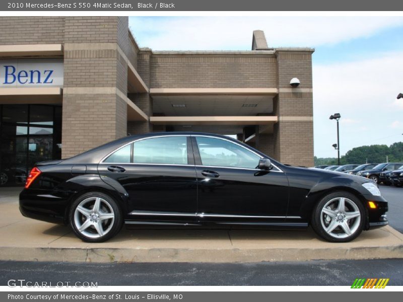 Black / Black 2010 Mercedes-Benz S 550 4Matic Sedan