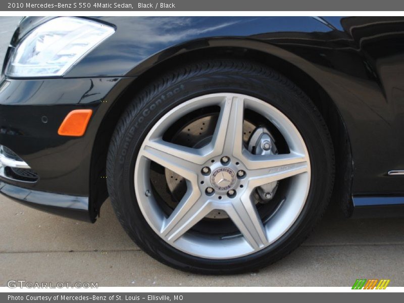 Black / Black 2010 Mercedes-Benz S 550 4Matic Sedan