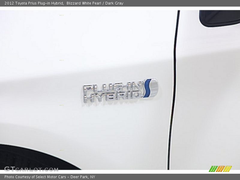 Blizzard White Pearl / Dark Gray 2012 Toyota Prius Plug-in Hybrid