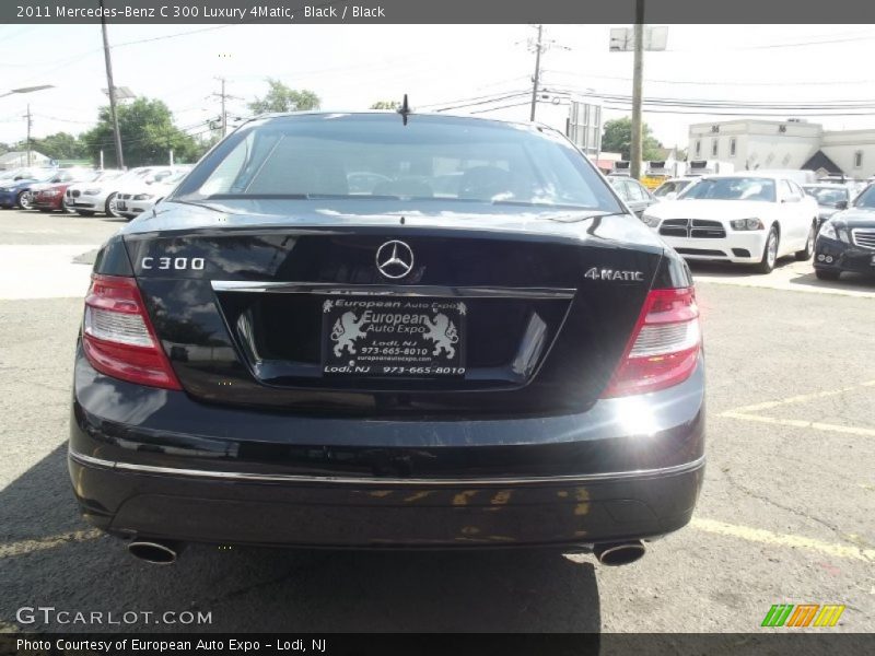 Black / Black 2011 Mercedes-Benz C 300 Luxury 4Matic