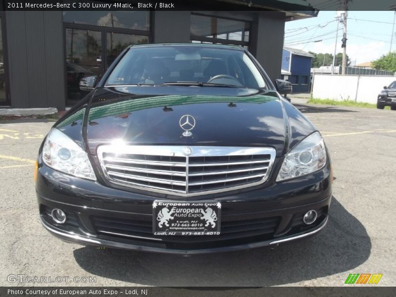 Black / Black 2011 Mercedes-Benz C 300 Luxury 4Matic