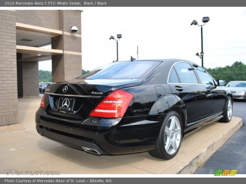 Black / Black 2010 Mercedes-Benz S 550 4Matic Sedan