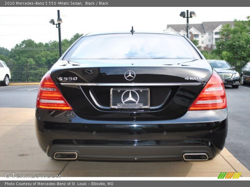 Black / Black 2010 Mercedes-Benz S 550 4Matic Sedan