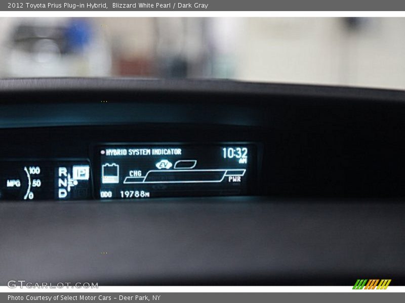 Blizzard White Pearl / Dark Gray 2012 Toyota Prius Plug-in Hybrid