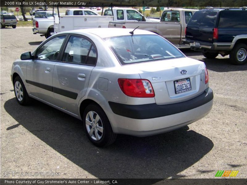 Silver Metallic / Gray 2008 Kia Rio LX Sedan