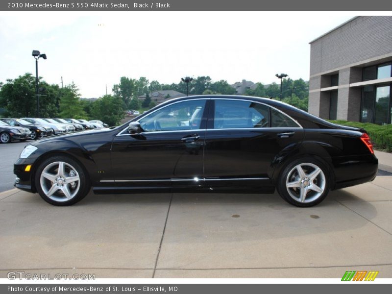 Black / Black 2010 Mercedes-Benz S 550 4Matic Sedan