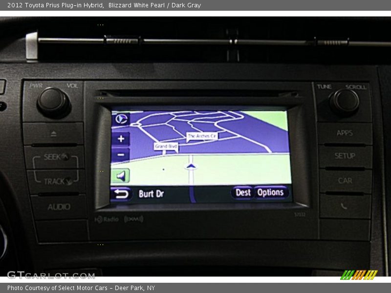 Blizzard White Pearl / Dark Gray 2012 Toyota Prius Plug-in Hybrid