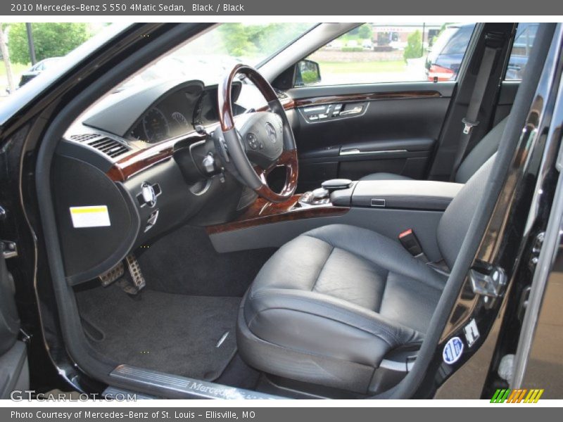 Black / Black 2010 Mercedes-Benz S 550 4Matic Sedan