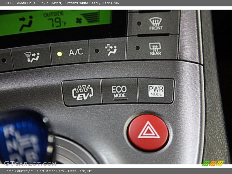 Blizzard White Pearl / Dark Gray 2012 Toyota Prius Plug-in Hybrid