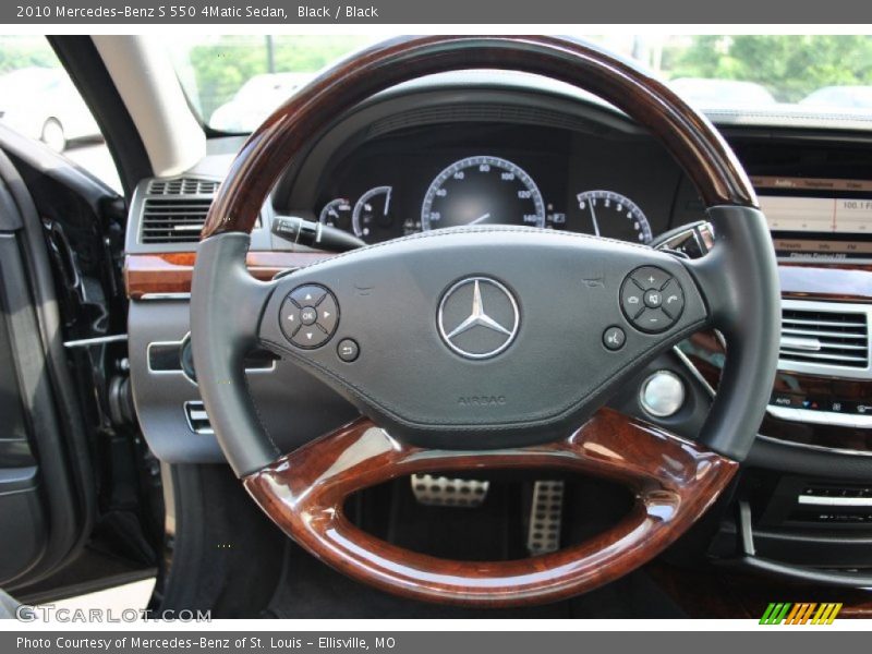 Black / Black 2010 Mercedes-Benz S 550 4Matic Sedan