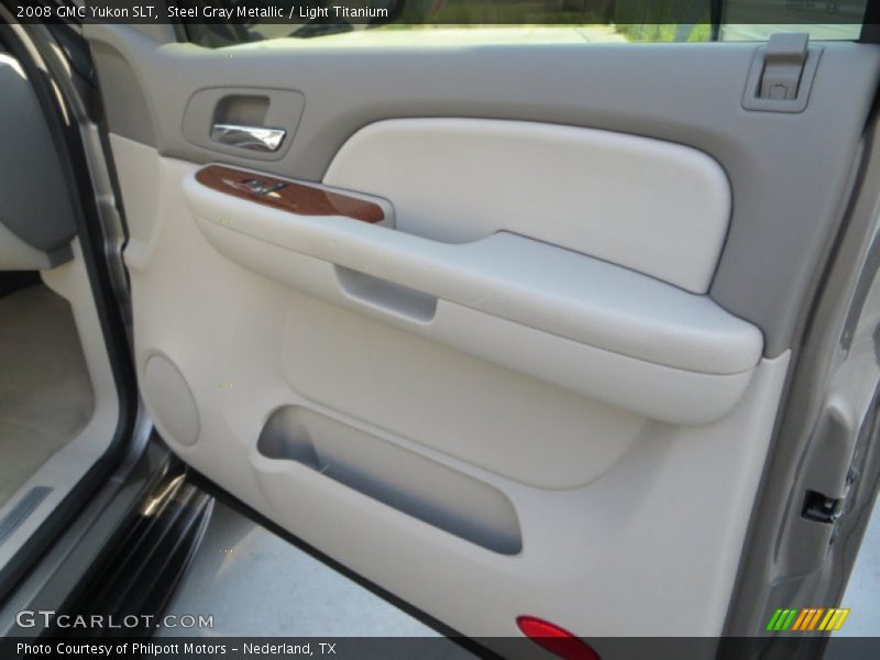 Steel Gray Metallic / Light Titanium 2008 GMC Yukon SLT
