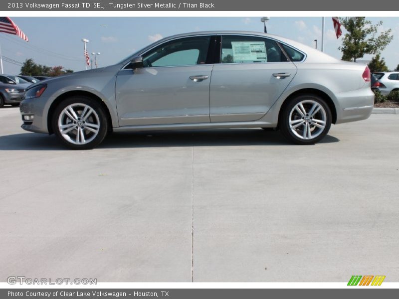 Tungsten Silver Metallic / Titan Black 2013 Volkswagen Passat TDI SEL