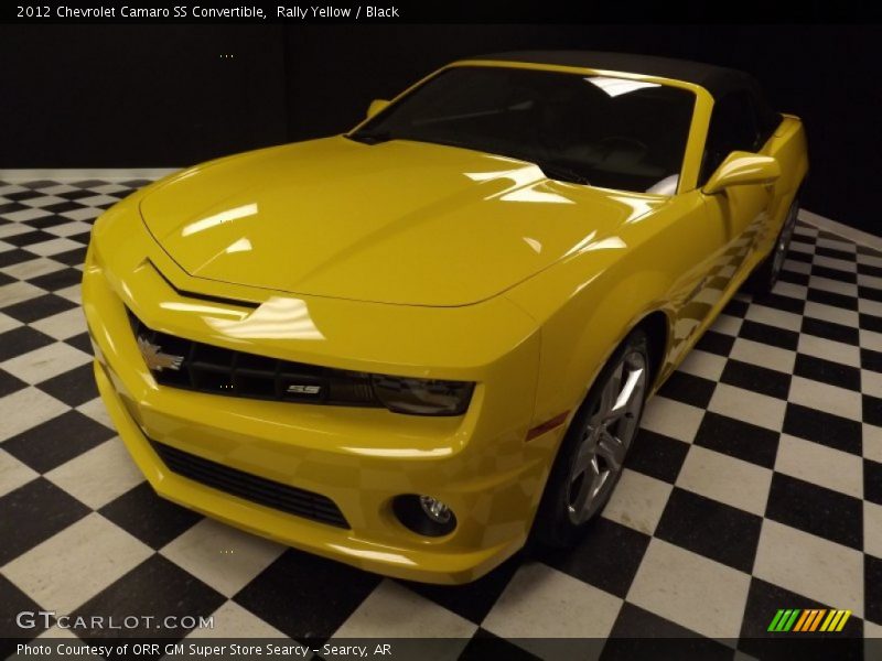 Rally Yellow / Black 2012 Chevrolet Camaro SS Convertible