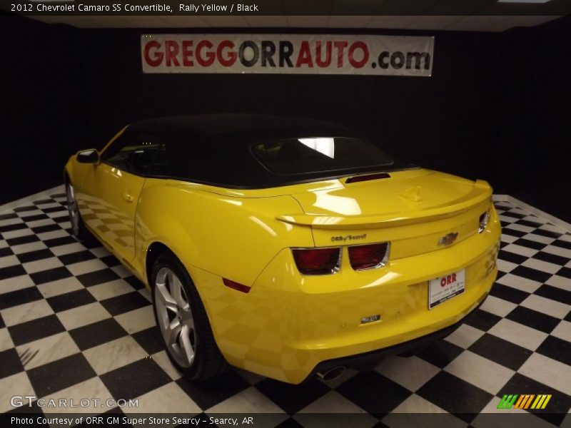 Rally Yellow / Black 2012 Chevrolet Camaro SS Convertible