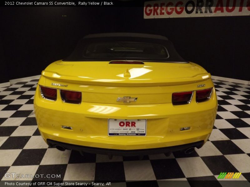 Rally Yellow / Black 2012 Chevrolet Camaro SS Convertible