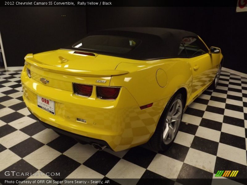 Rally Yellow / Black 2012 Chevrolet Camaro SS Convertible