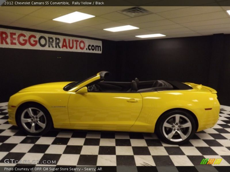 Rally Yellow / Black 2012 Chevrolet Camaro SS Convertible