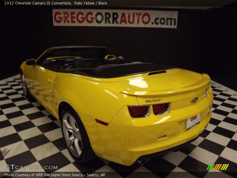 Rally Yellow / Black 2012 Chevrolet Camaro SS Convertible