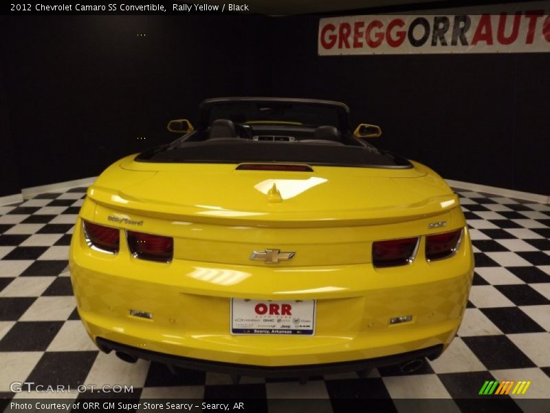 Rally Yellow / Black 2012 Chevrolet Camaro SS Convertible