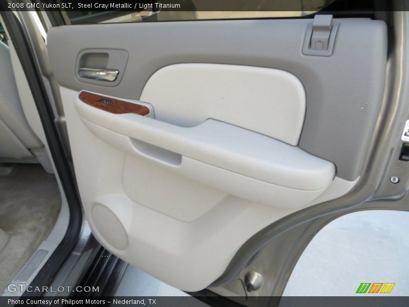 Steel Gray Metallic / Light Titanium 2008 GMC Yukon SLT