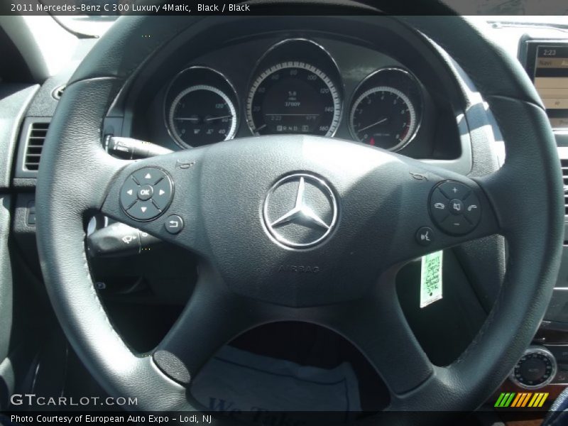 Black / Black 2011 Mercedes-Benz C 300 Luxury 4Matic
