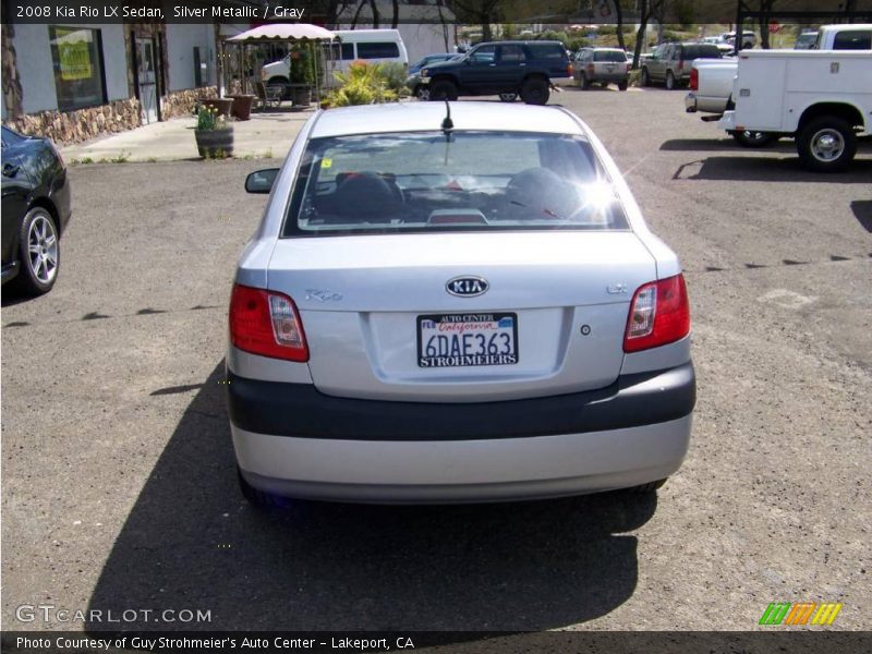 Silver Metallic / Gray 2008 Kia Rio LX Sedan