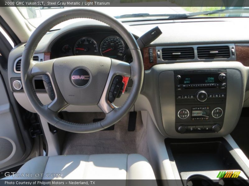 Steel Gray Metallic / Light Titanium 2008 GMC Yukon SLT