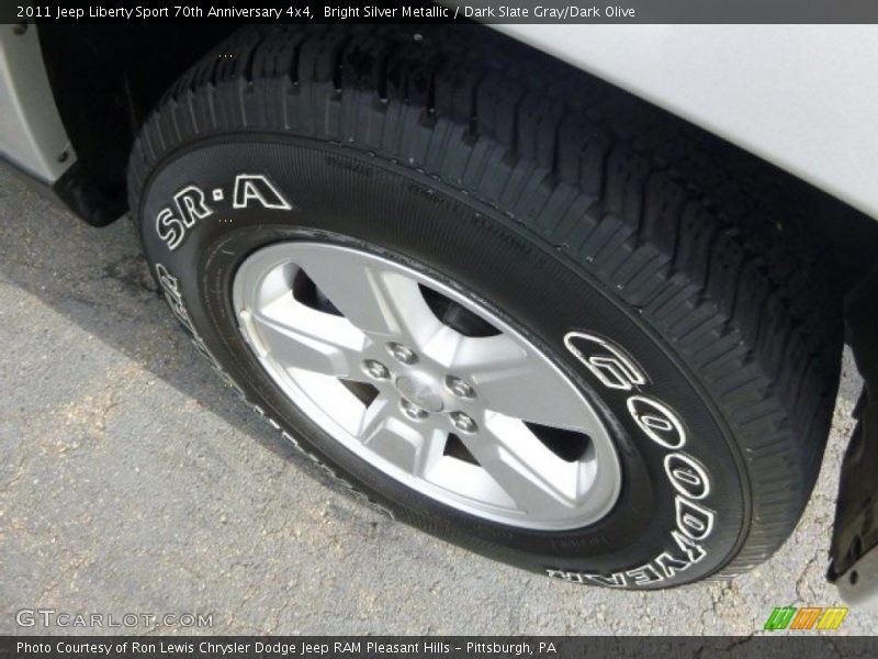 Bright Silver Metallic / Dark Slate Gray/Dark Olive 2011 Jeep Liberty Sport 70th Anniversary 4x4