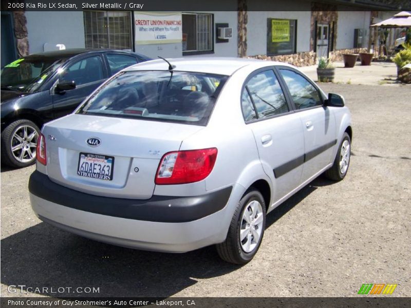 Silver Metallic / Gray 2008 Kia Rio LX Sedan