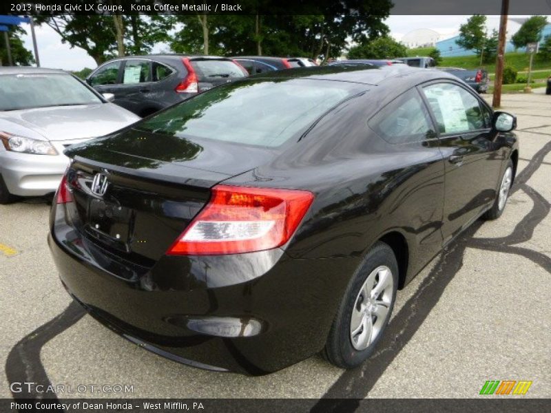Kona Coffee Metallic / Black 2013 Honda Civic LX Coupe