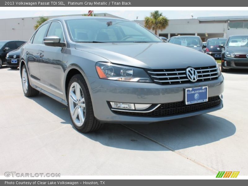 Platinum Gray Metallic / Titan Black 2013 Volkswagen Passat TDI SEL