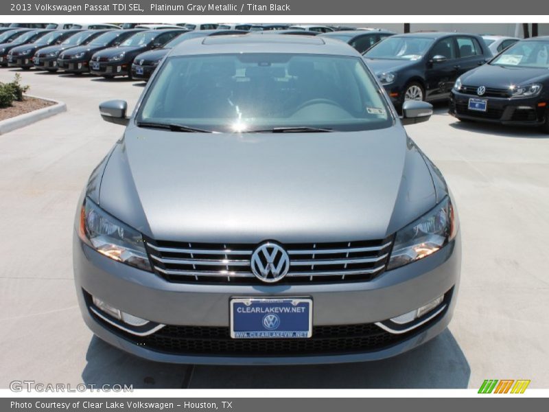 Platinum Gray Metallic / Titan Black 2013 Volkswagen Passat TDI SEL