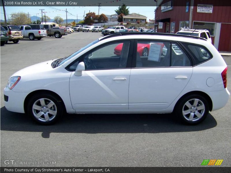 Clear White / Gray 2008 Kia Rondo LX V6