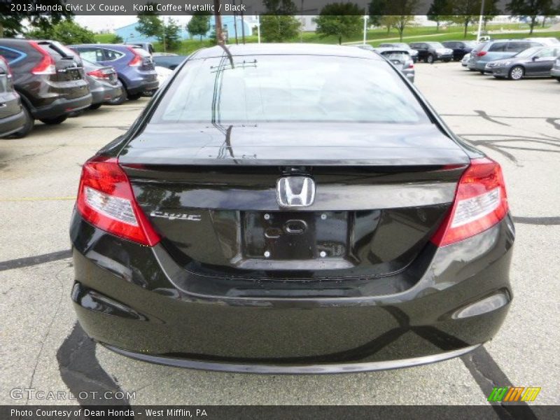 Kona Coffee Metallic / Black 2013 Honda Civic LX Coupe