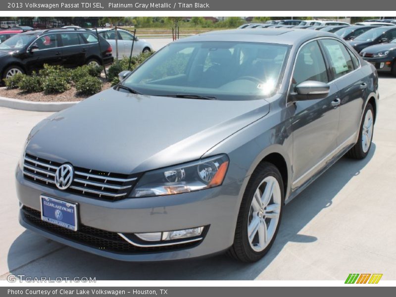 Platinum Gray Metallic / Titan Black 2013 Volkswagen Passat TDI SEL