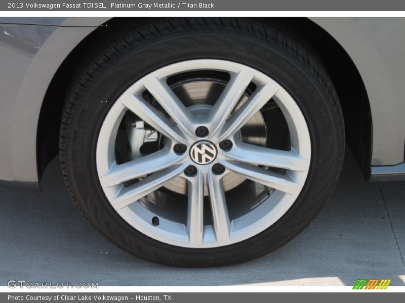 Platinum Gray Metallic / Titan Black 2013 Volkswagen Passat TDI SEL