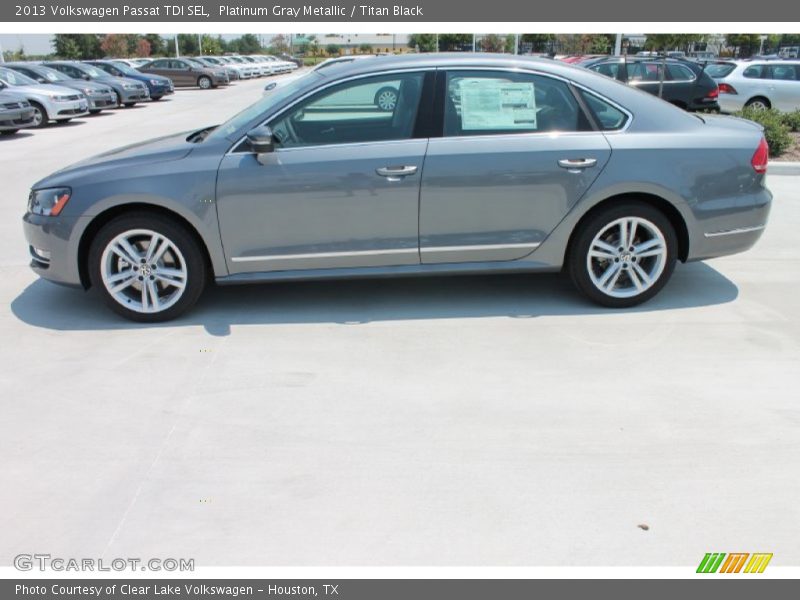Platinum Gray Metallic / Titan Black 2013 Volkswagen Passat TDI SEL