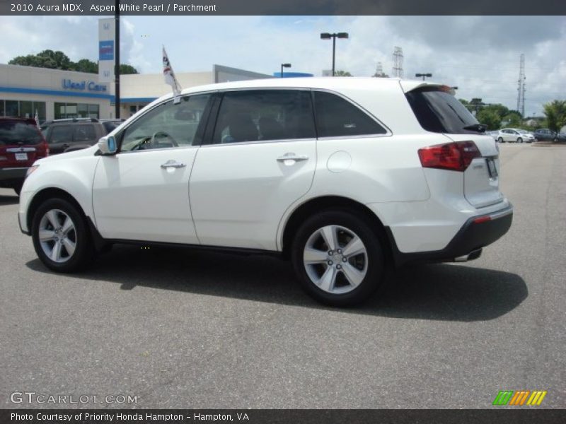 Aspen White Pearl / Parchment 2010 Acura MDX