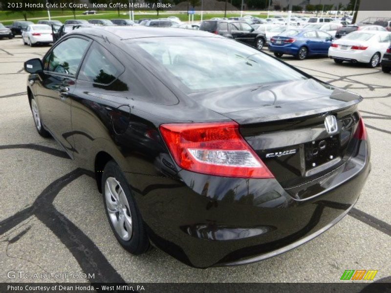 Kona Coffee Metallic / Black 2013 Honda Civic LX Coupe