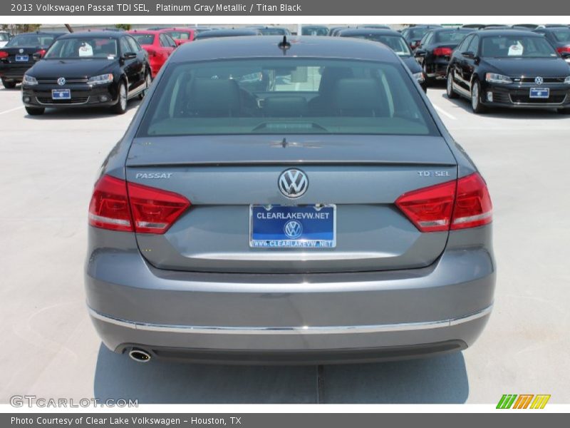 Platinum Gray Metallic / Titan Black 2013 Volkswagen Passat TDI SEL
