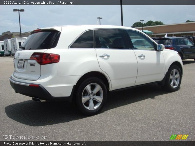 Aspen White Pearl / Parchment 2010 Acura MDX
