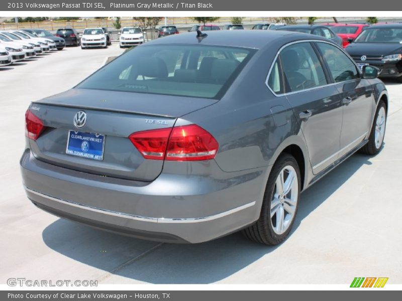 Platinum Gray Metallic / Titan Black 2013 Volkswagen Passat TDI SEL