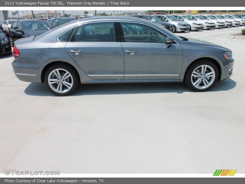 Platinum Gray Metallic / Titan Black 2013 Volkswagen Passat TDI SEL